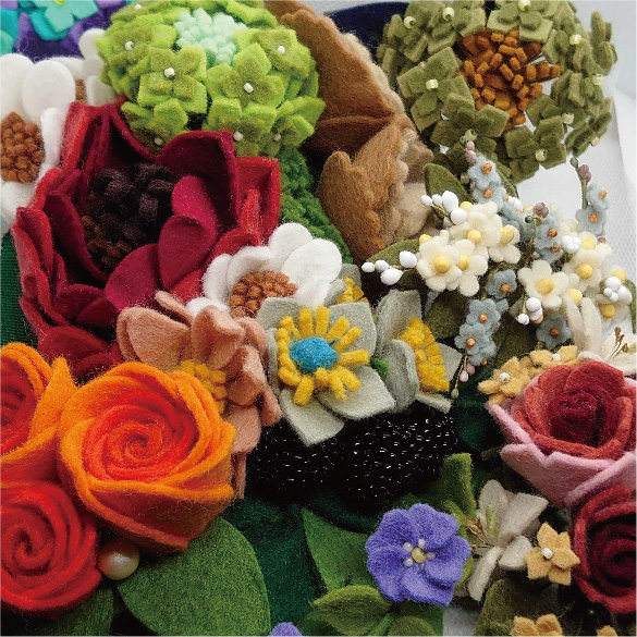 フェルタート®フラワー（フェルトのお花）定期講座